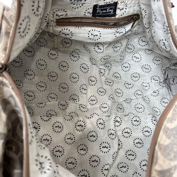 COPY - Myra bag Floral prints canvas hair-on leather weekender bag - Picture 11 of 14